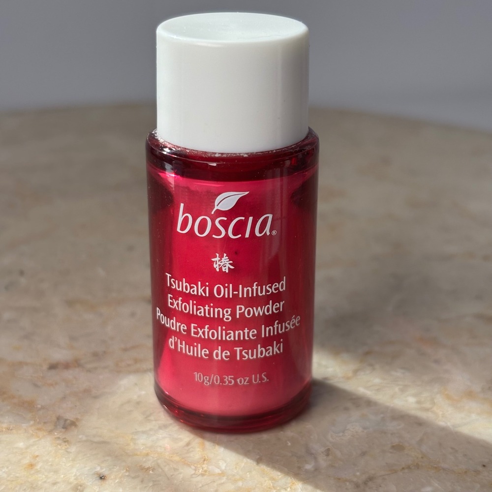 boscia Tsubaki Oil-Infused Exfoliating Powder Unisex 0.35oz Pink Travel Size